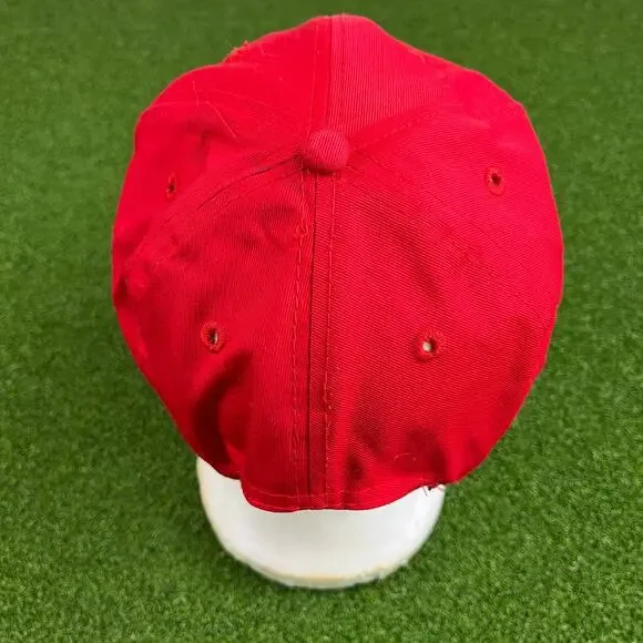 He Say She Say Embroidered Red Snapback Hat - Picture 5 of 7